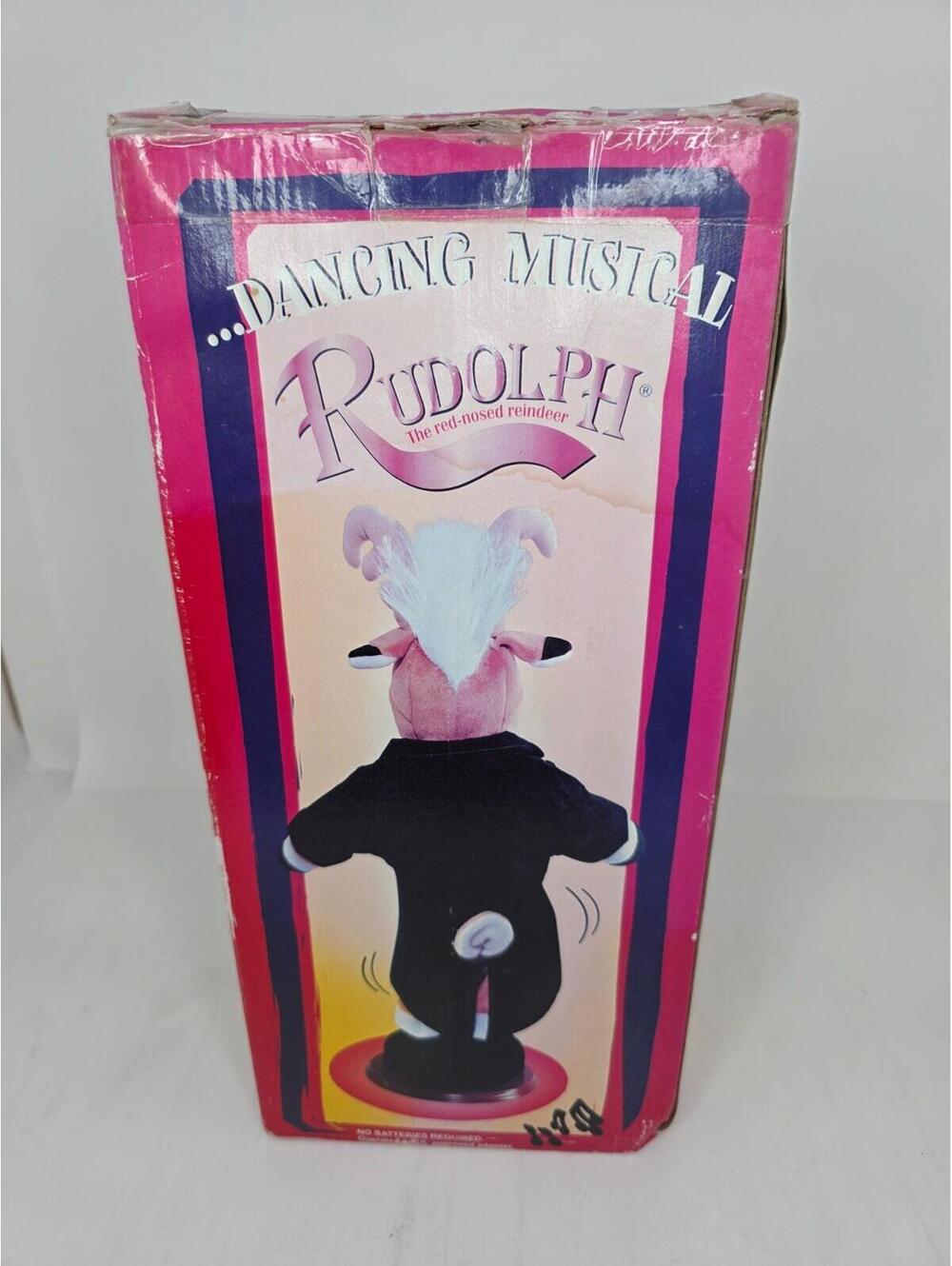 NEW Vintage 1977 Animated Gemmy "Dancing Musical Rudolph" Figure Christmas - Picture 2 of 2